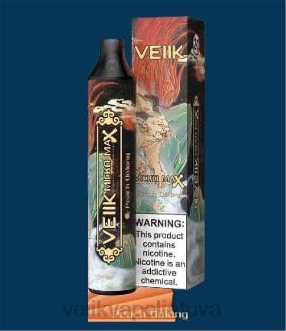 VEIIK Vape Lietuva | VEIIK Micko MAX vienkartinis vape 1500 įpūtimų persikų oolong 2DNR51