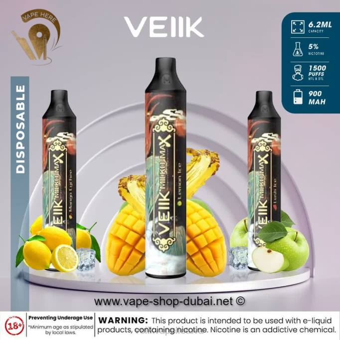 VEIIK Vape Lietuva | VEIIK Micko MAX vienkartinis vape 1500 įpūtimų persikų oolong 2DNR51