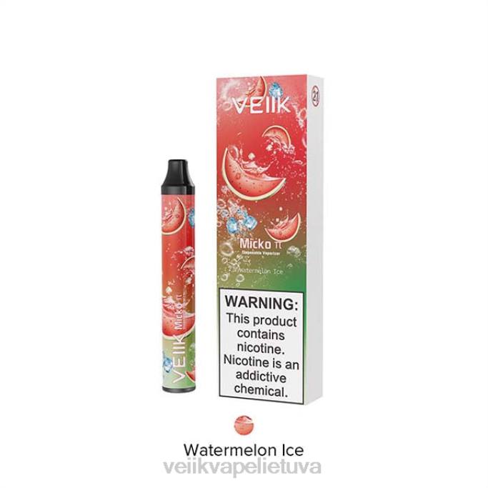 VEIIK Vape Lietuva | VEIIK Micko Pie vienkartinis vape 600 įpūtimų arbūzų ledas 2DNR21