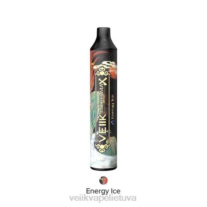 VEIIK Vape Price | VEIIK Micko Max vienkartinis vape 1500 įpūtimų energetinis ledas 2DNR13