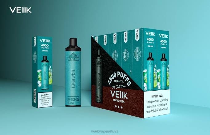VEIIK Vape Review | VEIIK Micko Era 4500 vienkartinių išpurškimų 30 mg citrinos sprite 2DNR5
