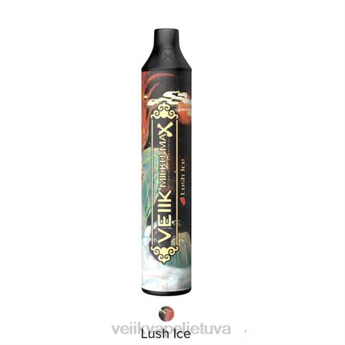 VEIIK Vape Review | VEIIK Micko MAX vienkartinis vape 1500 įpūtimų sodrus ledas 2DNR45